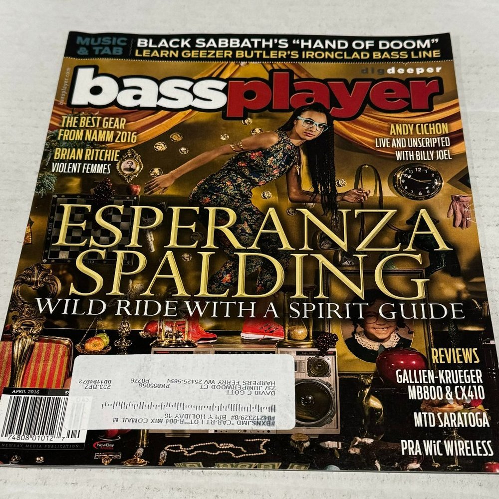 Bass Player Magazine - Esperanza Spalding / Brian Ritchie - April 2016